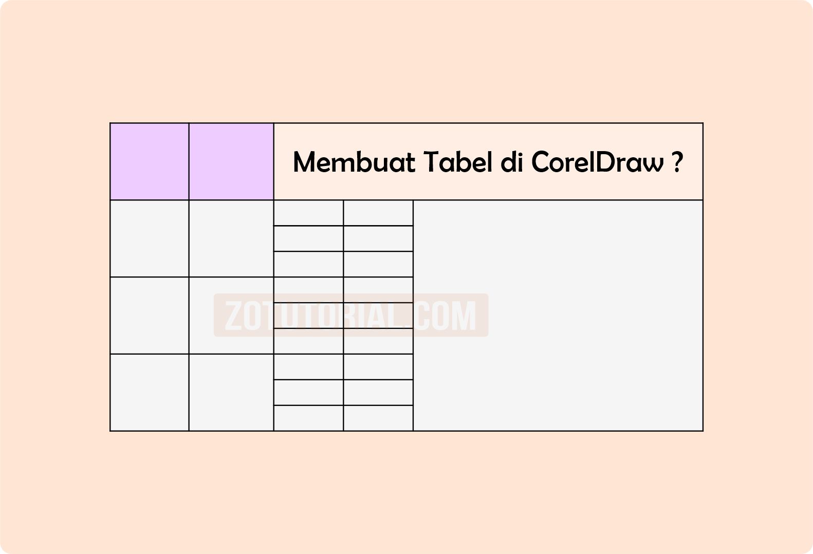 Tutorial Membuat Kotak Tabel Di Coreldraw Terbaru Zotutorial