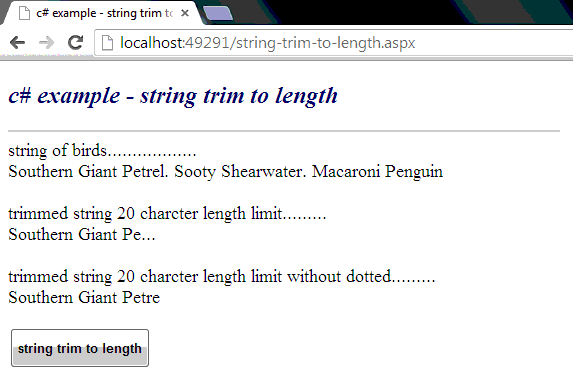 c sharp string