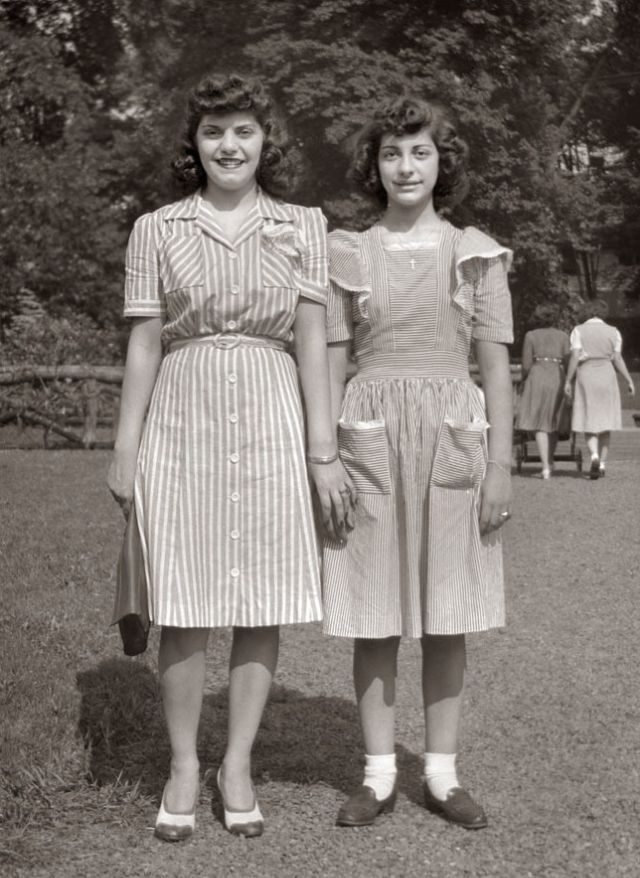 Как одевались американские девушки подростки в 1940е годы Личный