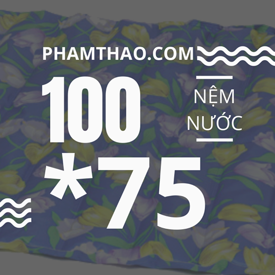 Nệm nước kích thước 100 x 75cm cao cấp Ngọc Thảo Nệm nước kích thước 100 x 75cm cao cấp Ngọc Thảo