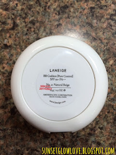 Laneige BB Cushion Pore Control bottom of pact