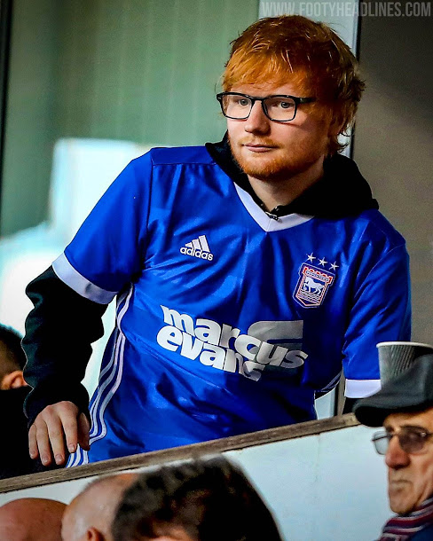 Ed Sheeran Ipswich Town Kit Sponsor