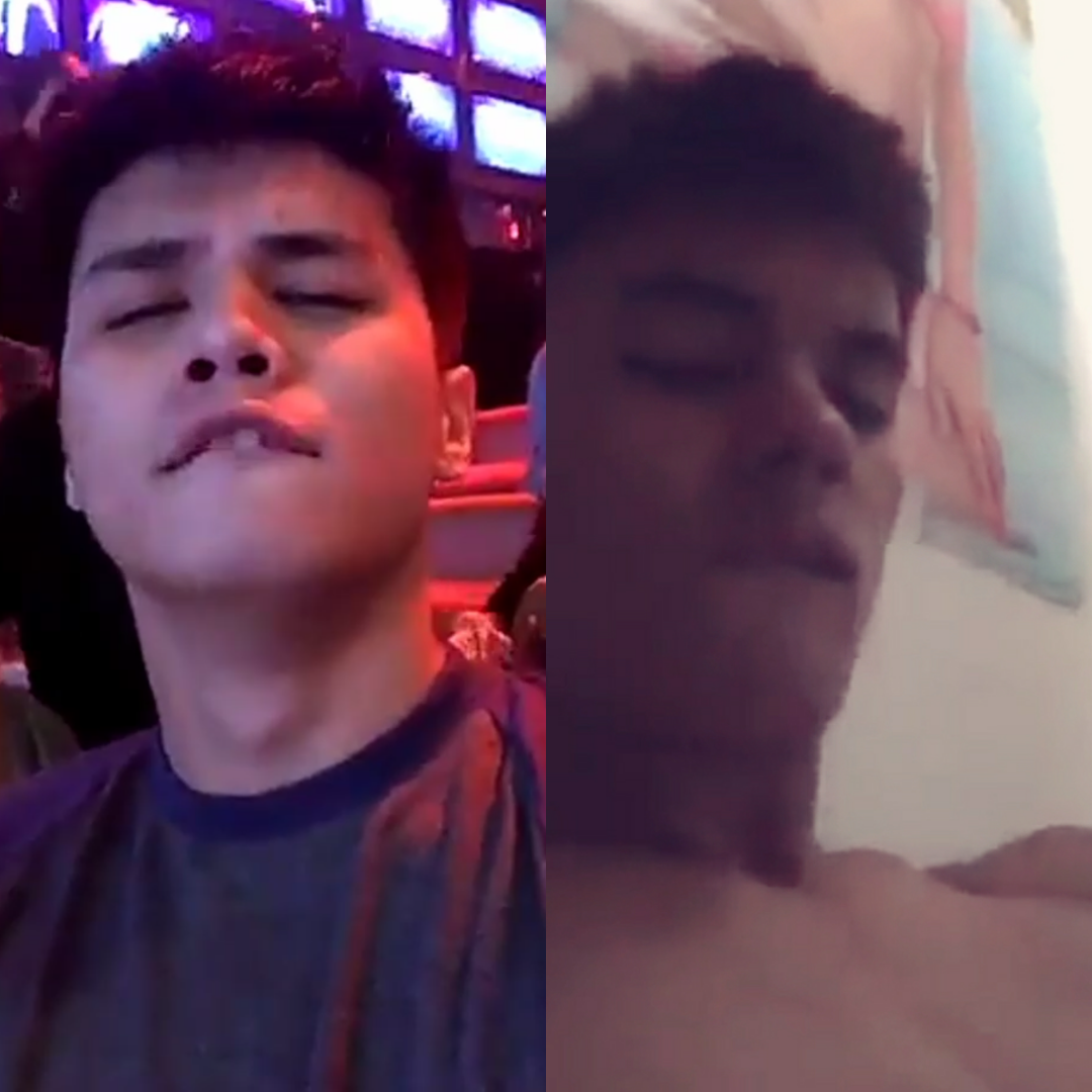 Ronnie Alonte imitates guy in video scandal.