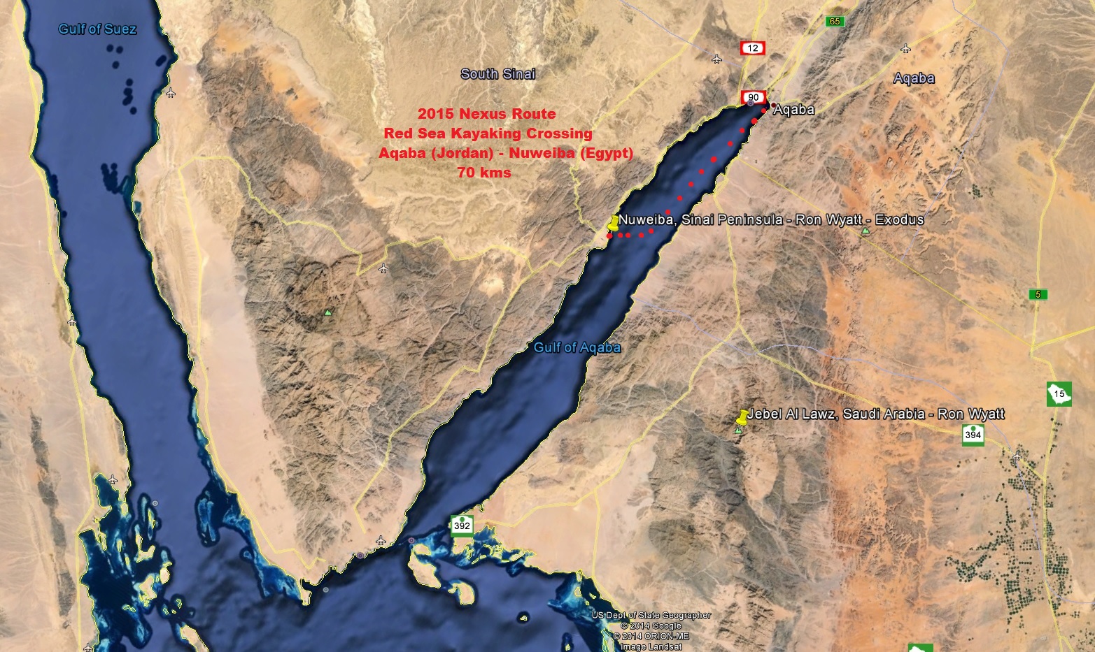 Синайский залив карта