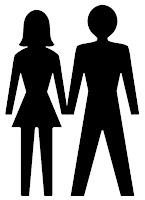 Boy and girl figure