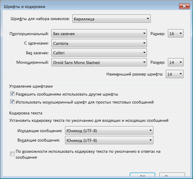 почтовые кодировки