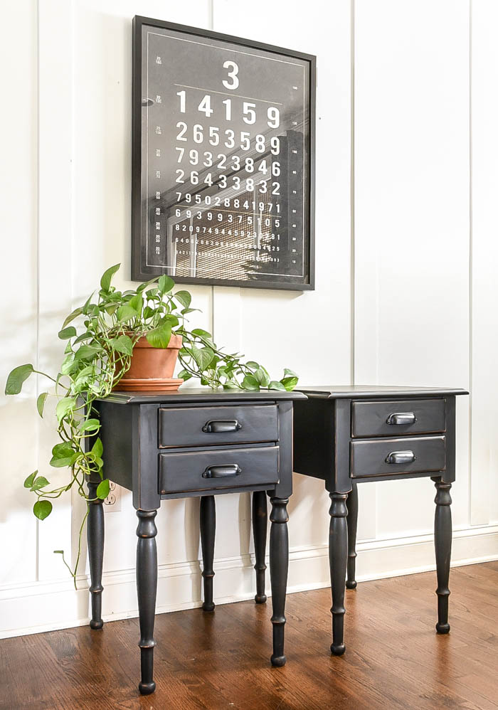 Furniture Makeover: Black Modern Sideboard