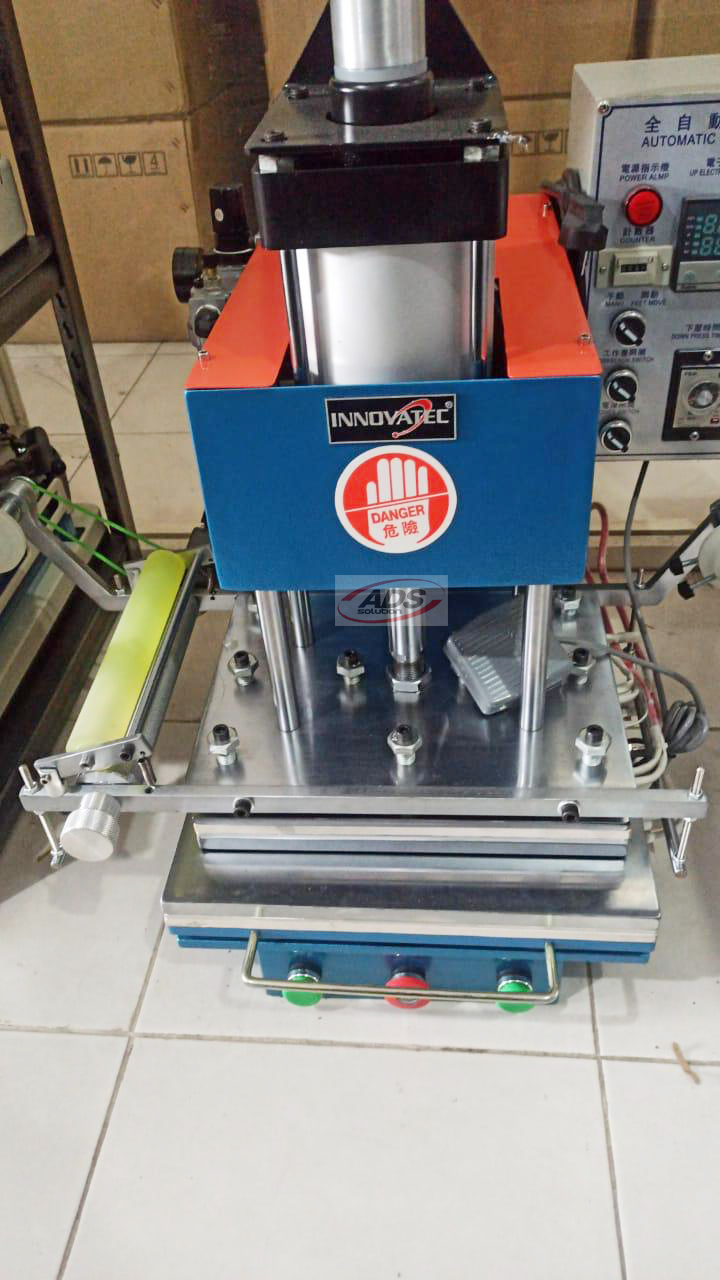 Advertising Solution MESIN HOTPRINT EMBOSS MANUAL & HIDROLIS PNEUMATIC
