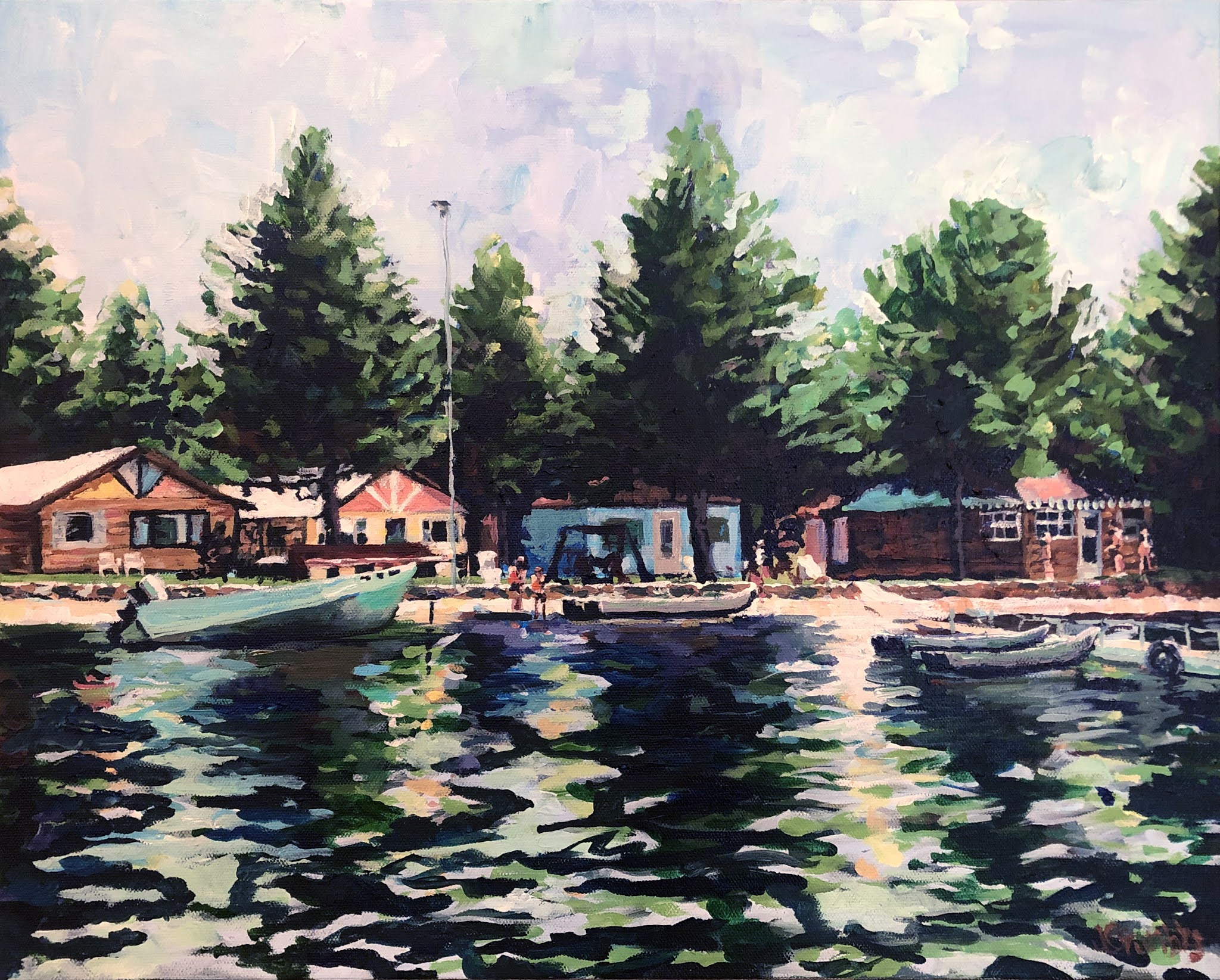 "Seagull Lake", 16x20, Commission 