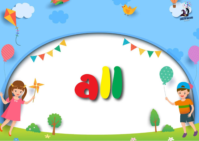 English Wizard Online: Dolch Kindergarten Basic Sight Words