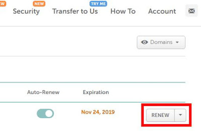 Cara Memperpanjang Domain di Namecheap