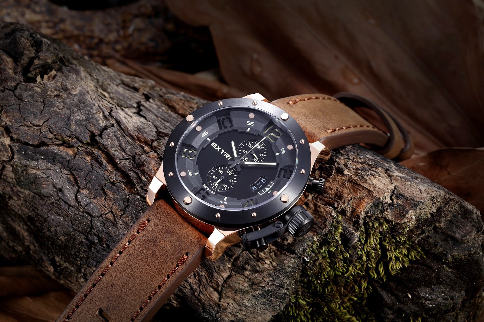 Extri watch: Extri material - calf-leather watch band (www.extriwatch.com）