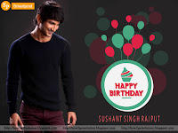 ENJOY date of birth sushant singh rajput with most charming smile photo [Blue T'shirt]