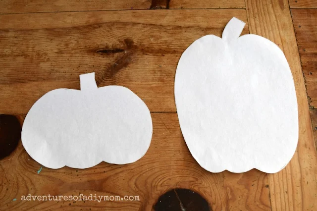 draw and cut out pumpkins