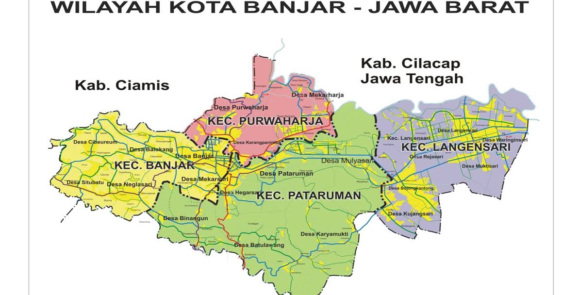 KotaKita com Peta Kota  Banjar 