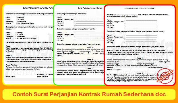 Contoh Surat Perjanjian Kontrak Kerja Karyawan Doc Pdf