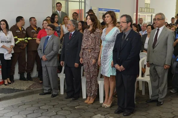 Princess Mary visited the Human Milk Bank at the Fernandes Figueira Institute hospital in Rio de Janeiro