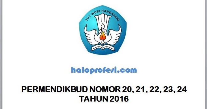Inilah Penjelasan Permendikbud No 20 21 22 23 24 Tahun 2016 Lengkap Haloprofesi