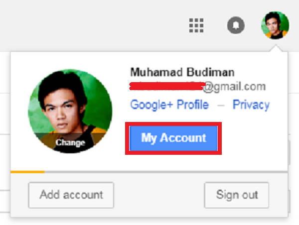 Cara merubah nomor telepon di gmail