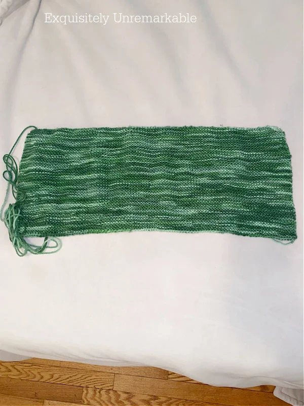 Knit Tank Top Green Rectangle