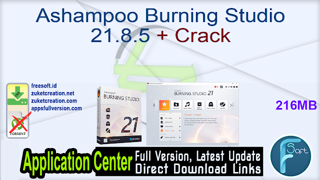 Ashampoo Burning Studio 21.8.5 + Crack