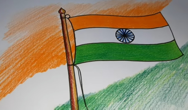 Top more than 81 pencil national flag drawing best  xkldaseeduvn