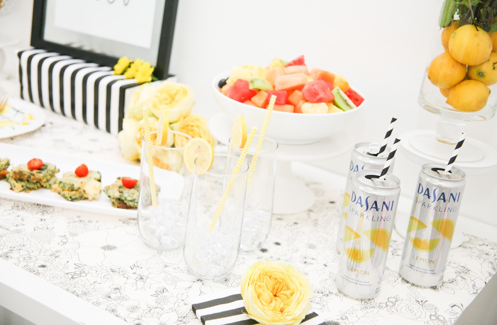 Brunch Party Ideas Lemon and Stripes Brunch Celebration Stylist