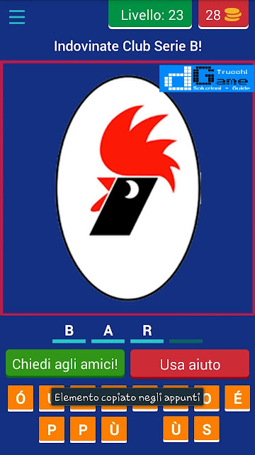 Calcio Italiano - Logo Quiz soluzione livello 21 22 23 24 25 26 27 28 29 30 | Parola e foto