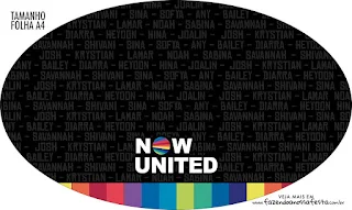 Now United: Toppers o Etiquetas para Imprimir Gratis.