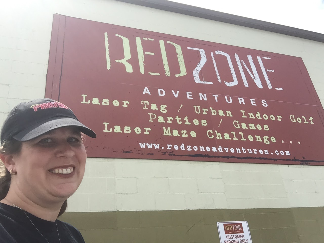 Tiviachick Loves Laser Tag Red Zone Adventures