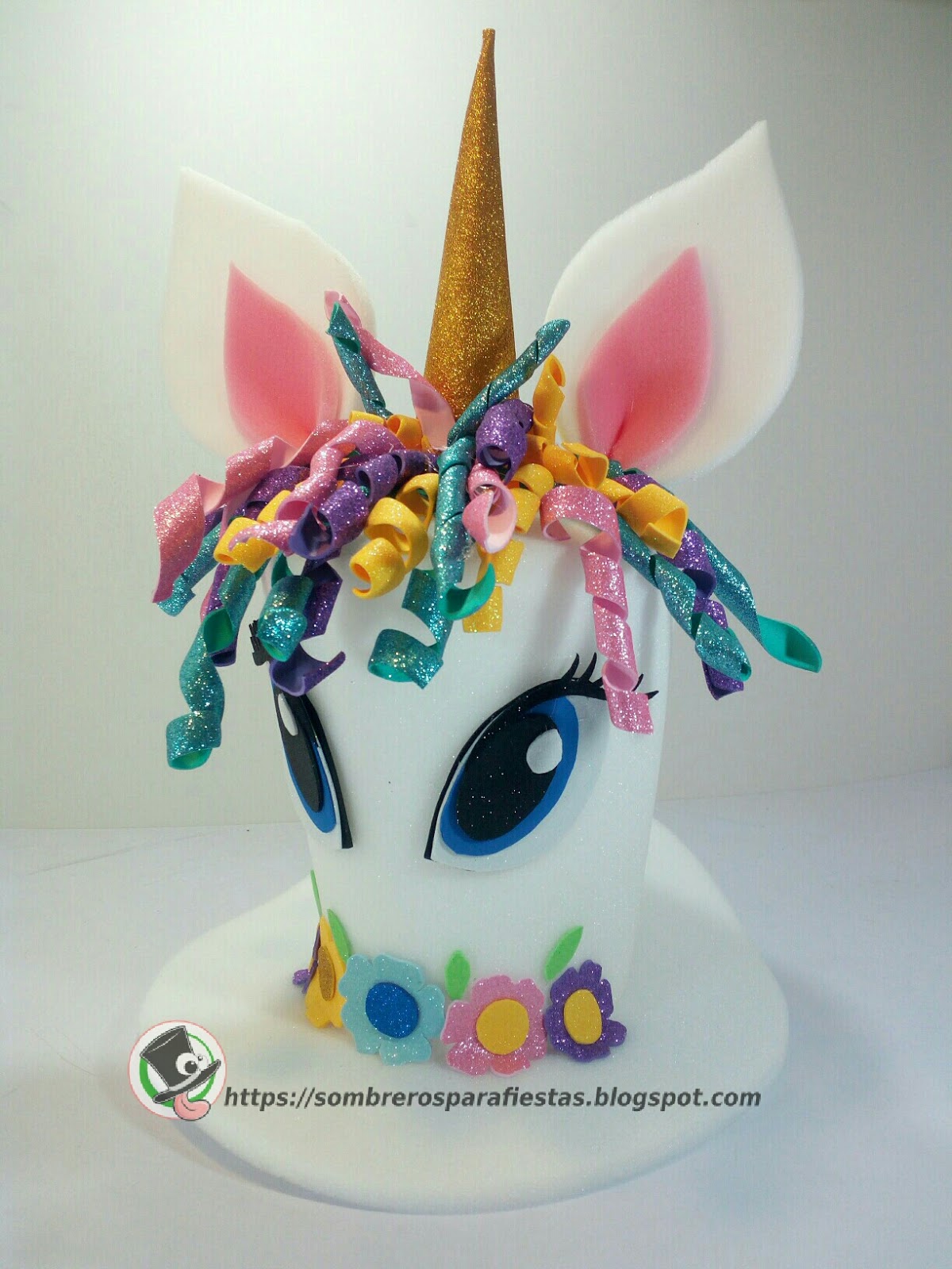 sombrero loco de unicornio