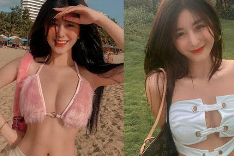 Vóc dáng nảy nở và vòng eo 'siêu thực' của hot girl sở hữu follower 'khủng'