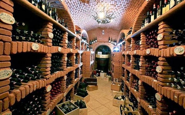 Brick wine rack for a happy home!