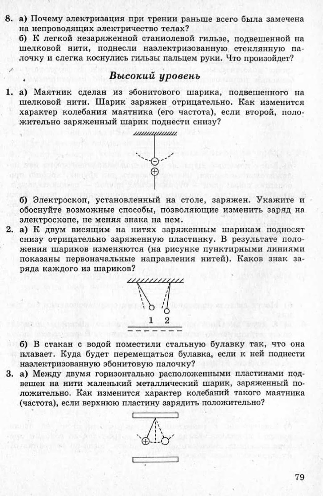к заряженному металлическому шарику поднесли заряженную. к заряженному металлическому шарику поднесли заряженную. к двум заряженным шариком подвешенным на изолирующих нитях. положительно заряженный шарик и отрицательный. электро статистическая индукция.