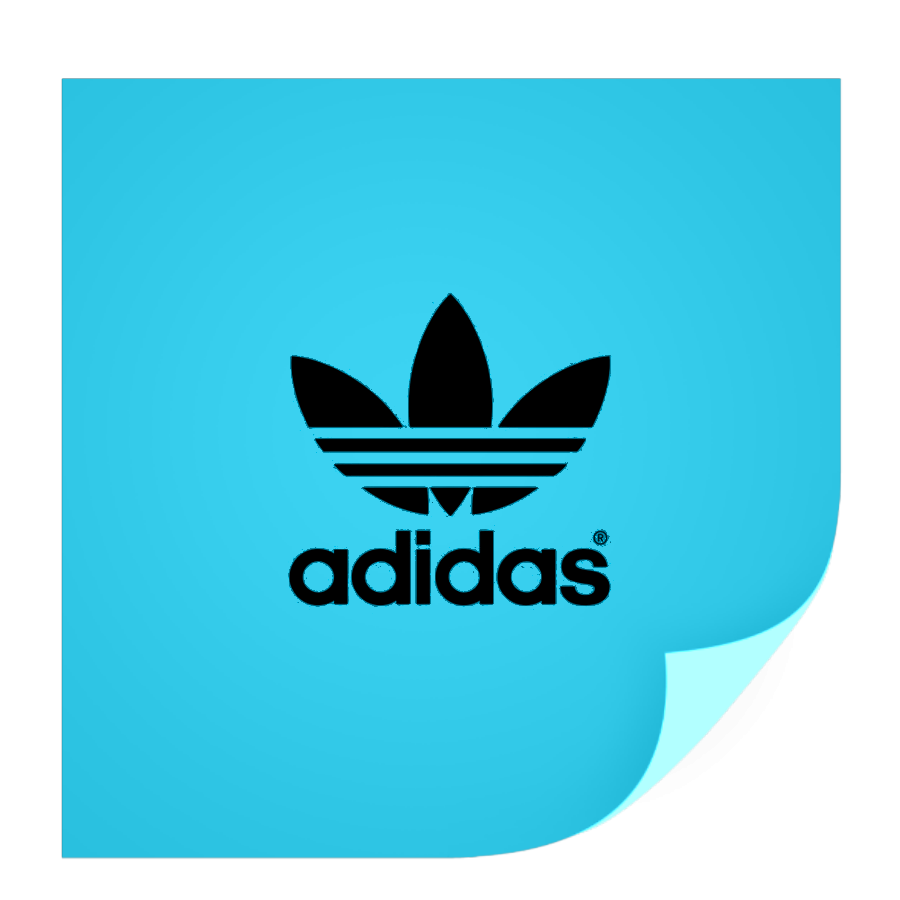 Monica Michielin Alphabets: 2-BLUE ADIDAS LOGO ALPHABET AND ICONS PNG
