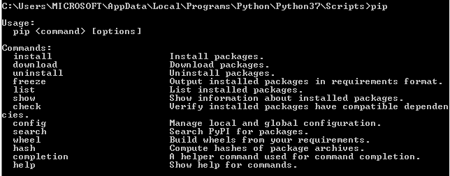 Python internals. Python is not recognized as a Internal.