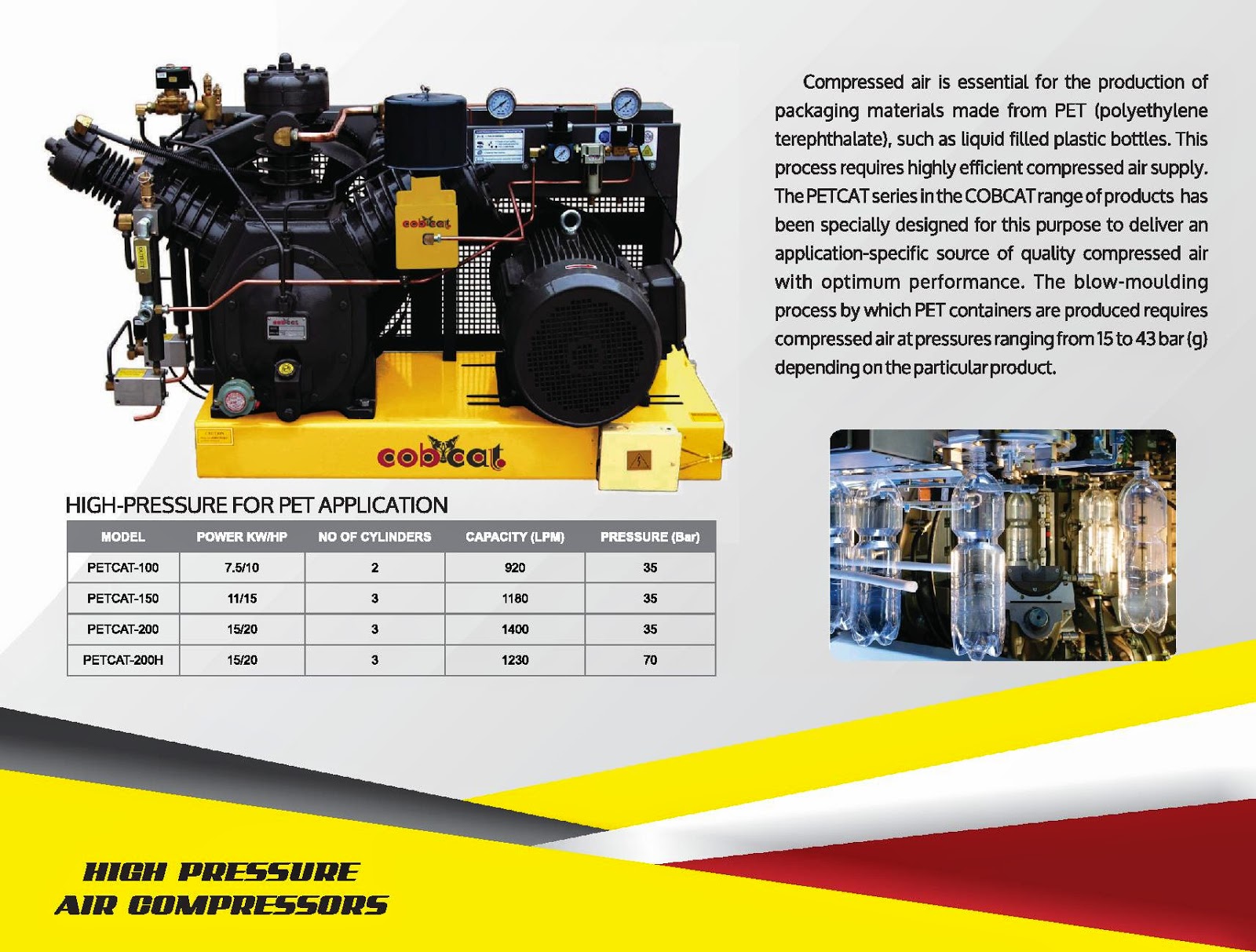 COBCAT Compressed Air Solutions COBCAT High pressure compressor