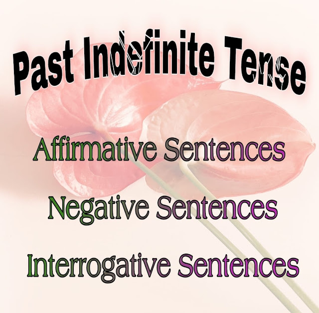 Past Indefinite Tense: Affirmative, Negative & Interrogative Sentences