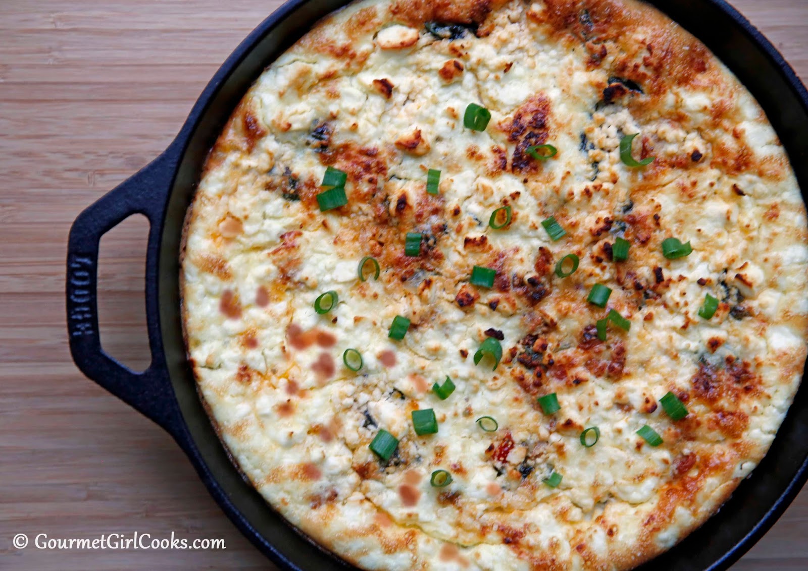 Gourmet Girl Cooks Spicy Sausage & Spinach Frittata Easy Low Carb