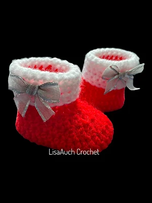 free crochet baby booties pattern