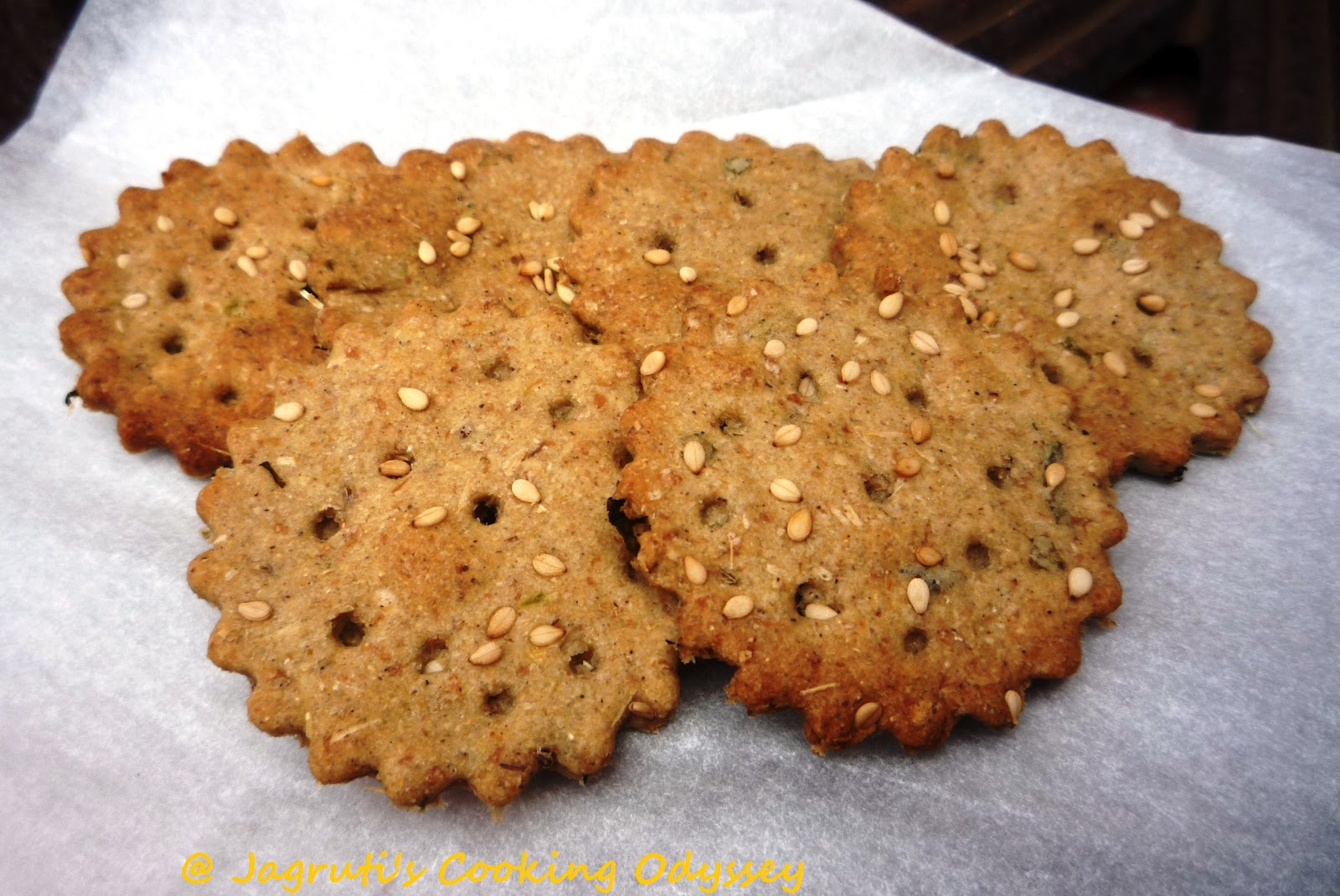 Multi flour crackers