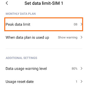 How to Reset data usage in Redmi 4