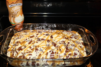 Better Than Sex Cake Recipe - delicious chocolate poke cake with whipped cream topping and topped with caramel and heath bar bits!