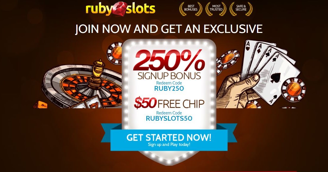Casino Bonus USA Ruby Slots Casino USA Match Bonus Codes