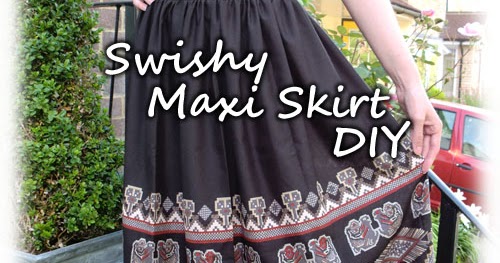 Unfortunately Oh!: Swishy Maxi Skirt DIY