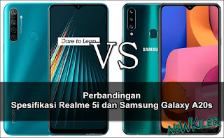 Perbandingan Spesifikasi Realme 5i dan Samsung Galaxy A20s