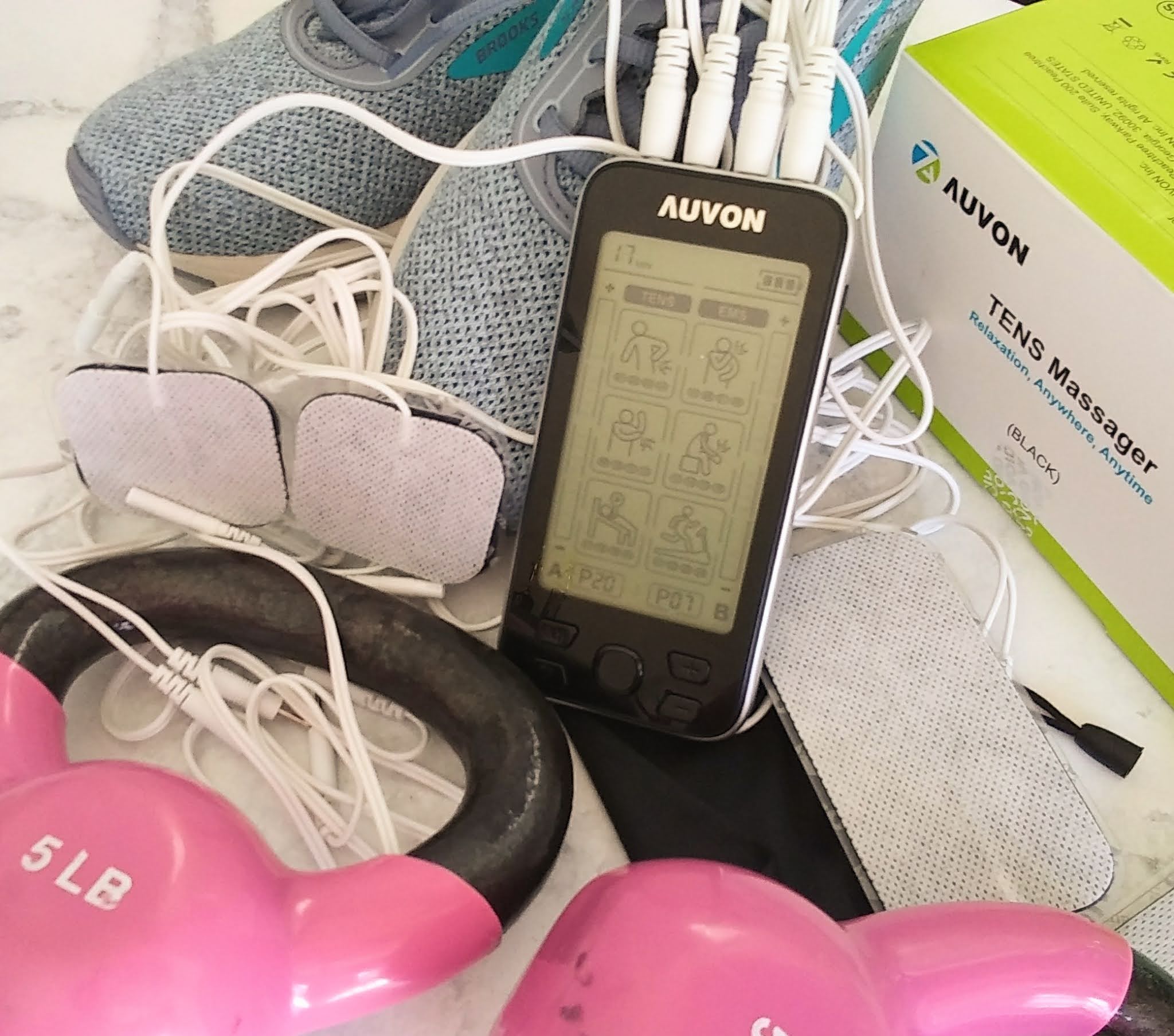 Live Smart & Live Healthy With The AUVON 4 Outputs TENS Unit EMS Muscle  Stimulator Machine ~