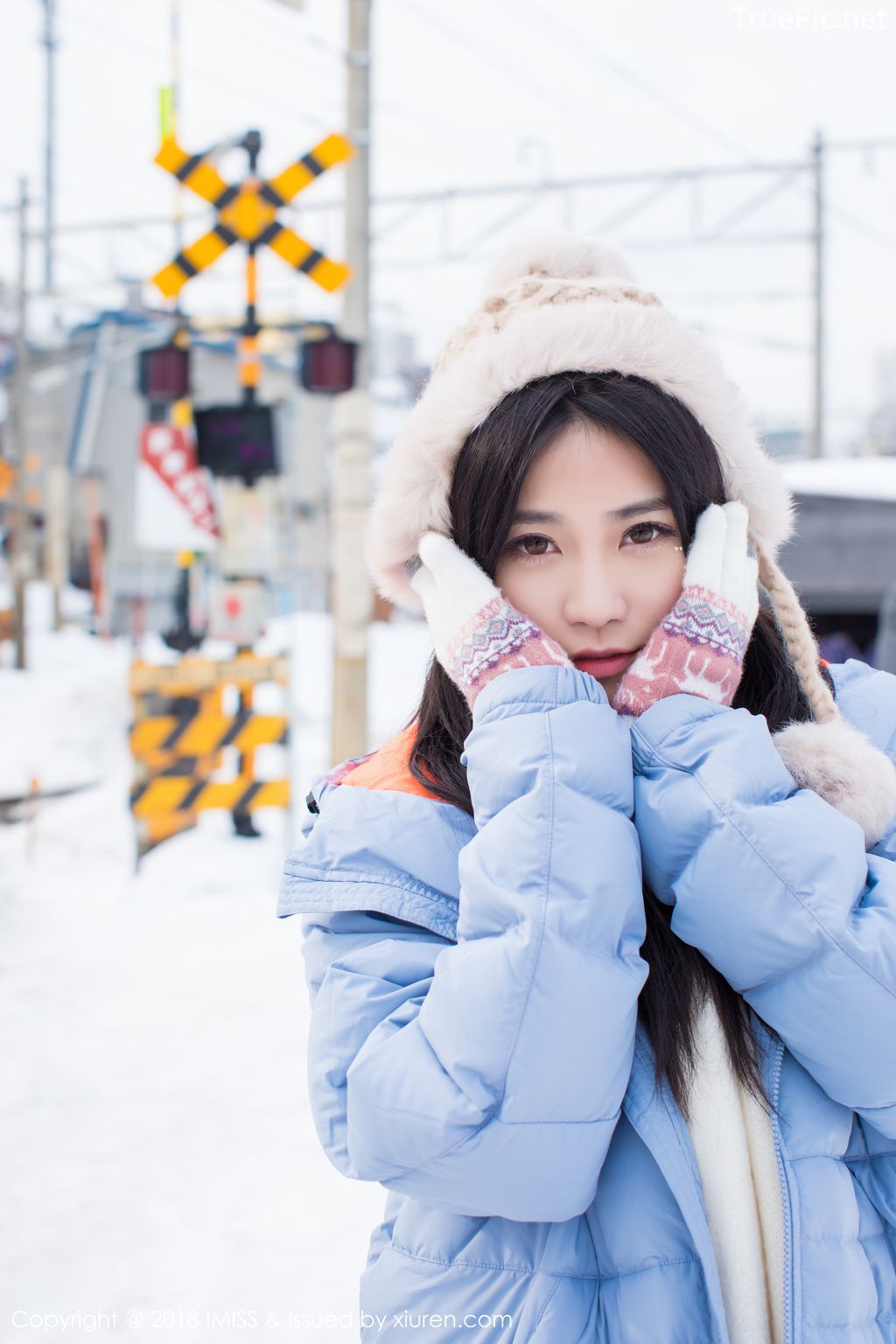Image-IMISS-Vol.262-Sabrina model–Xu-Nuo-许诺-Sparkling-White-Snow-TruePic.net- Picture-23