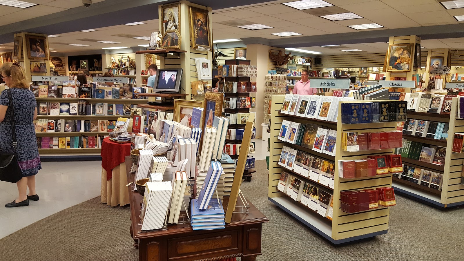 Helgeson's Hikes Gift Shop & Book Store in the Crypt National Shrine