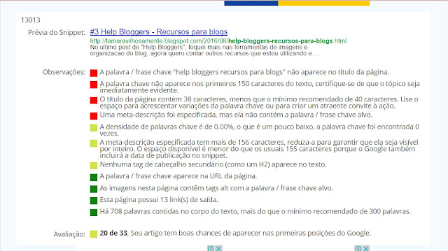 help bloggers - recursos para blogs - ferramenta seo blog - Tamaravilhosamente